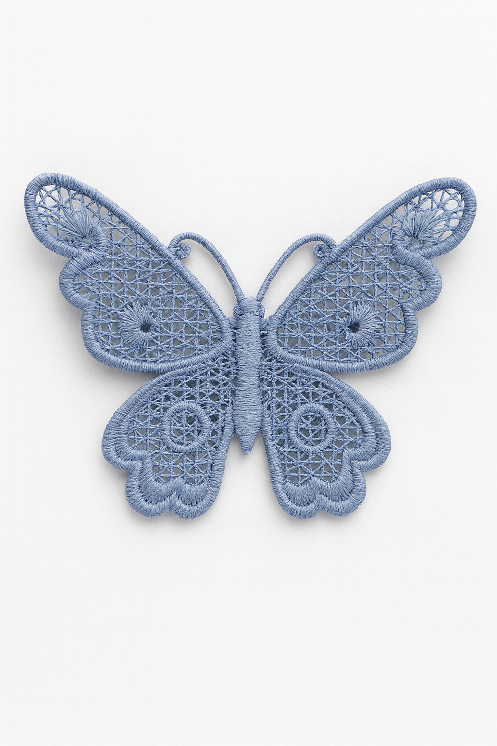Freestanding Lace Butterfly Patch – Iron-On or Sew-On Embroidered Appliqué