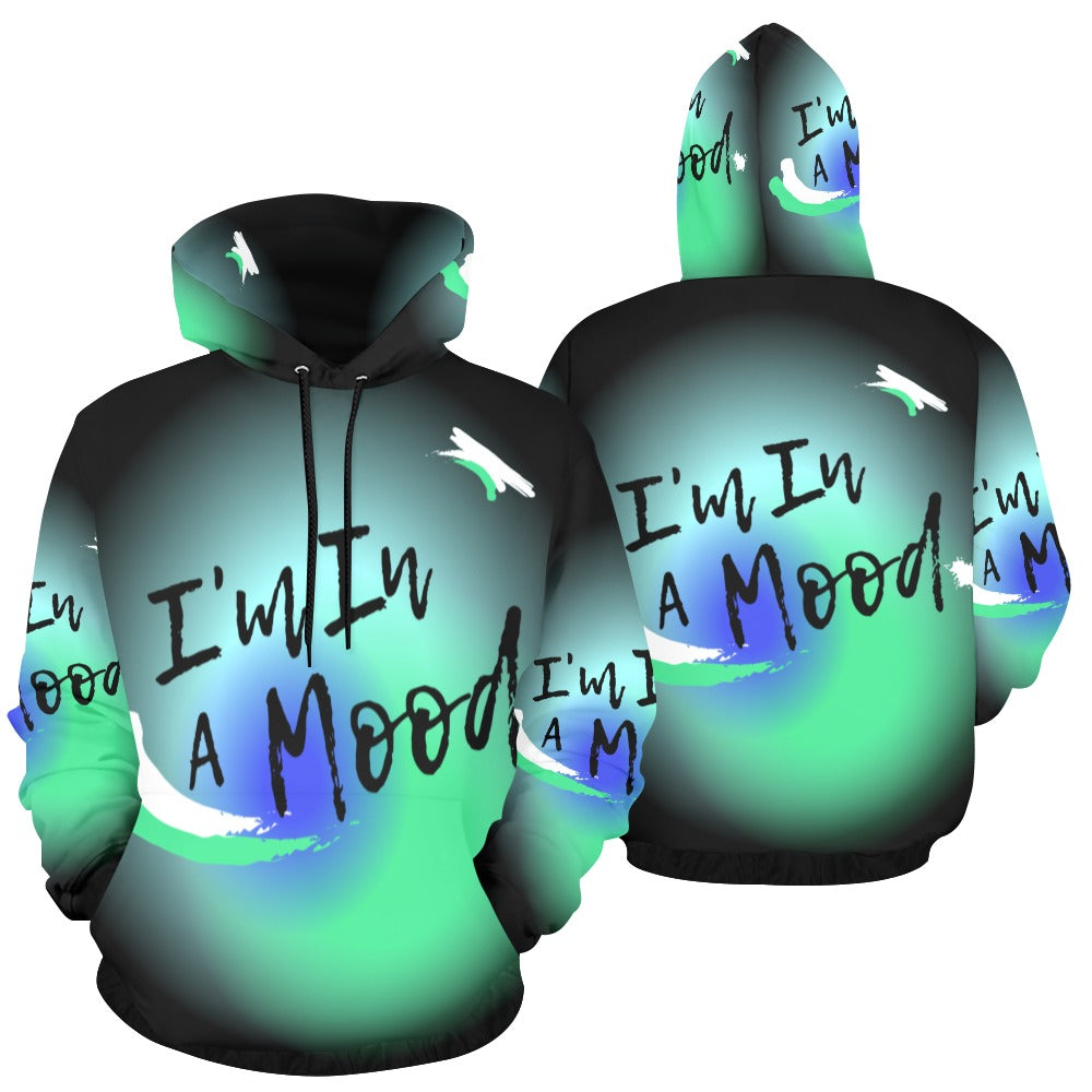 I'm In A Mood All Over Print Hoodie for Women